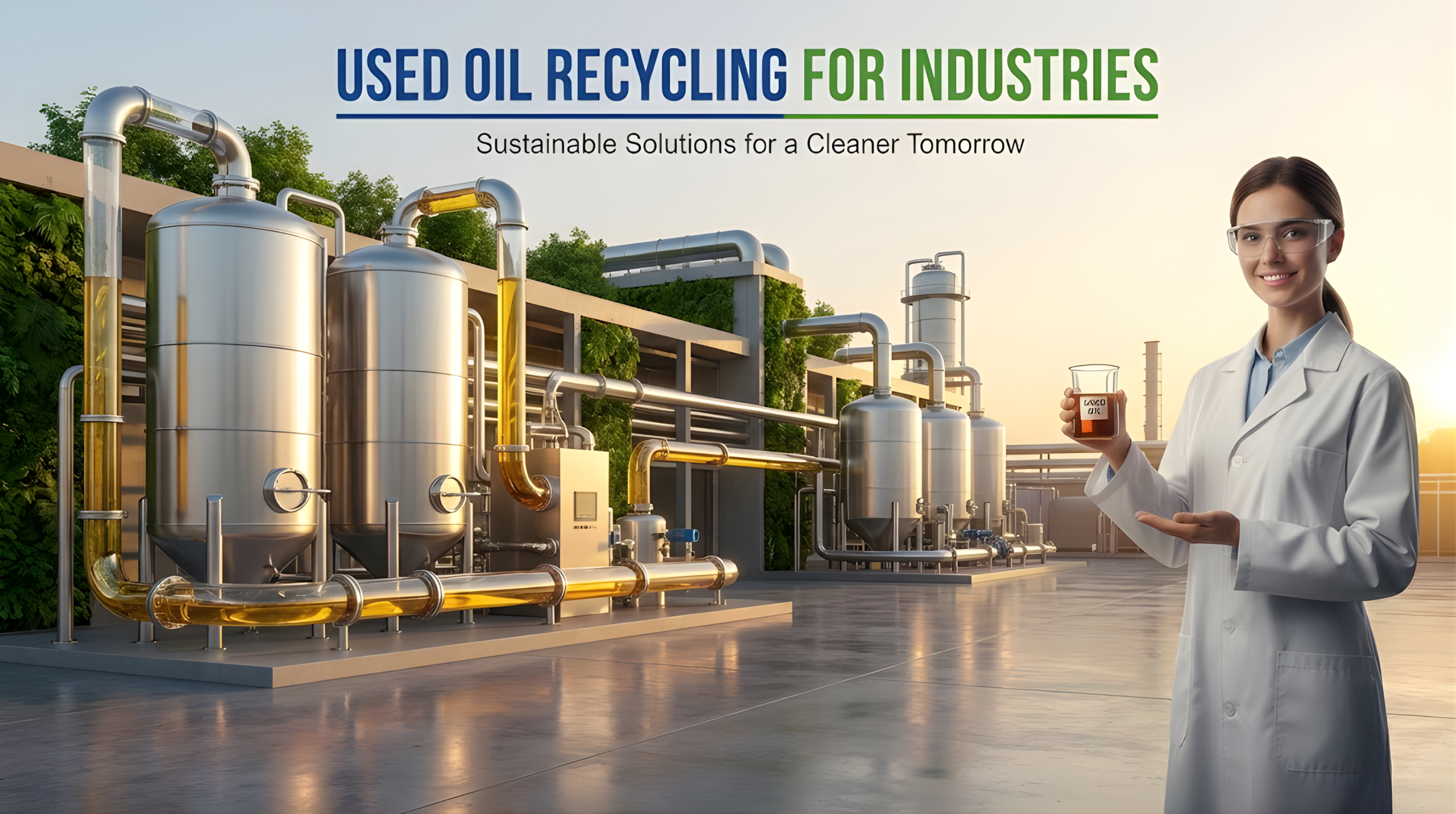 Used oil recycling for industries